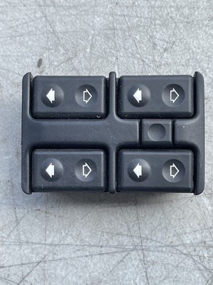 1989 BMW 525i E34 DOOR WINDOW CONTROL MASTER SWITCH BUTTON - BLACK OEM
