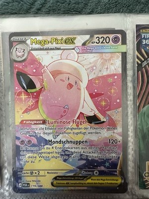 Pokémon TCG Mega-Pixi EX 119/108 Deutsch Holo Full Art Ultra Rare Evolutions