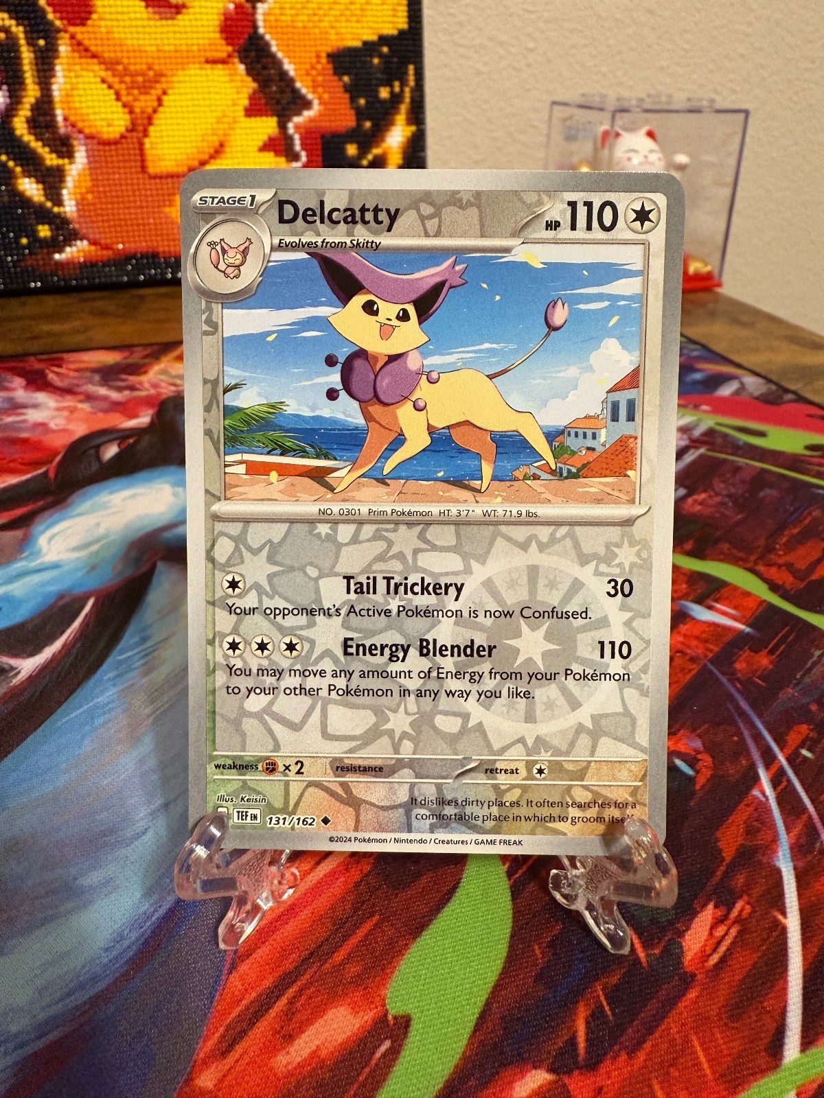 Pokemon Delcatty 131/162 Reverse Holo Uncommon TCG 2024 Temporal Forces Card
