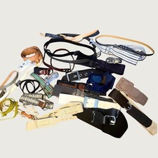 Lot of 26 Vintage Adjustable Chain Wrap Belts Y2K Women's Misc Metal Leather