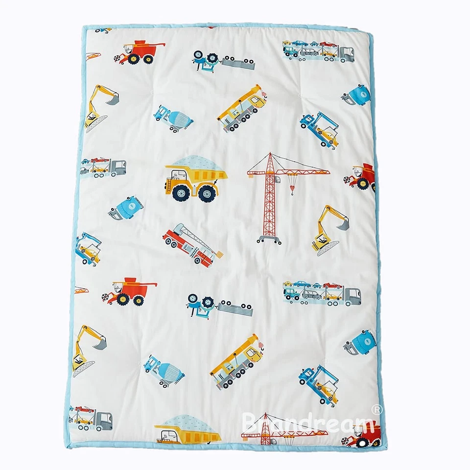 Juego de cama de cuna para niños construcción camión guardería juego de cama algodón 3 tartas... Foto 4 de 4