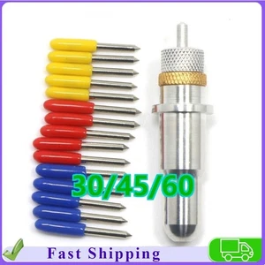 15pcs 30/45/60 Degrees Vinyl Cutter Plotter ROLAND Blades + LiYu Blade Holder#
