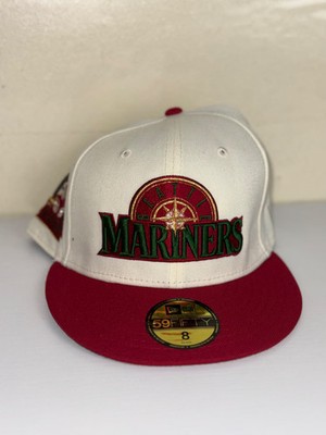 Seattle Mariners Fitted Hat ''Chrome Red Script'' - 8