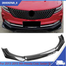 Carbon Fiber Look Front Bumper Lip Spoiler Splitter Protector Body Kit Universal