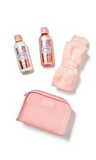 NEW 4pc Bath and body works CHAMPAGNE TOAST PINK TRAVEL SIZED hair GIFT SET BBW