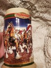 Vintage BUDWEISER 1998 HOLIDAY CERAMIC STEIN GRANTS FARM 90s Decor  — photo 2