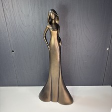 Leonardo Collection Bronze Standing Lady Ornament Home Decor - Minor Wear