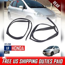 Sello de canal de funcionamiento de vidrio resistente al clima trasero de goma para Honda Fit Hatchback 2001-08