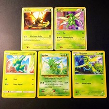 Scyther Pokemon Card Lot 5 Different Cards Multi Set Variety Bundle HGSS BW SM