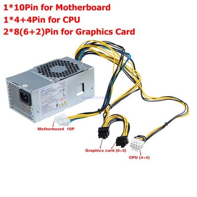 500W ATX SWICHING Power Supply 10+4pin For Lenovo TFX Erazer M310 M410 510S M510