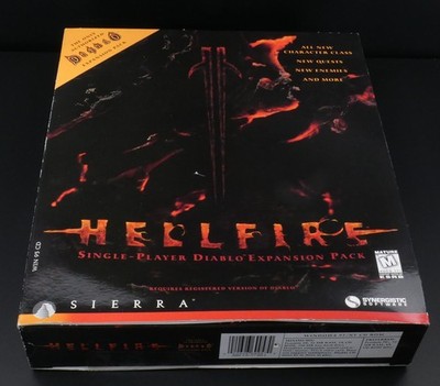 HELLFIRE Diablo Expansion PC Game New / Factory-Sealed Box DAMAGE