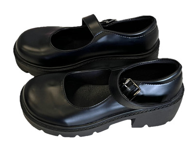 Damen Plattform Mary Janes Sweet Toe Knöchel Lolita Gothic Plateau Pumps Schuhe