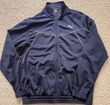Men  s Puma Navy Track Jacket Size L