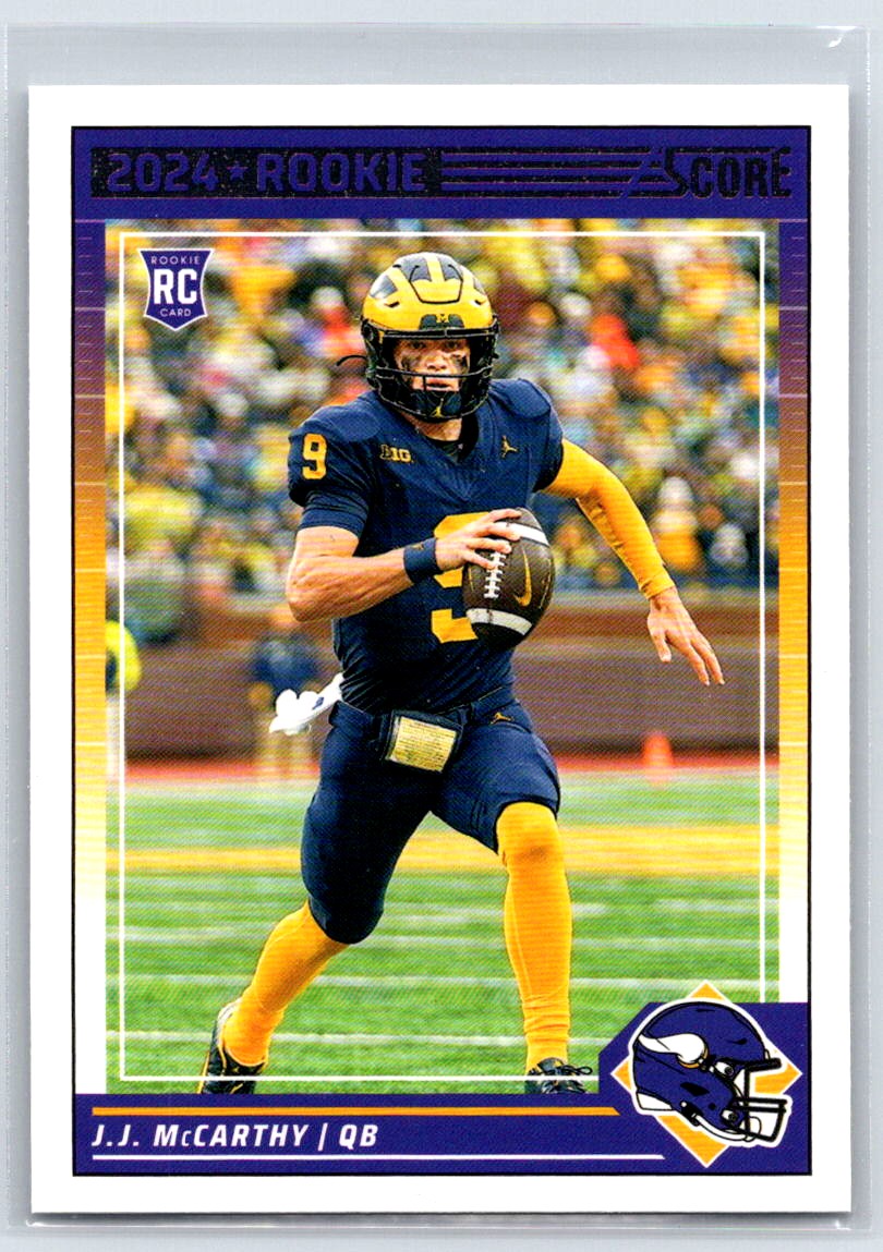 2024 Score J.J. McCarthy #304 RC Minnesota Vikings
