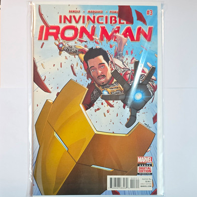 Marvel Invincible Iron Man #3 Iron Man (Tony Stark) Bendis David Marquez