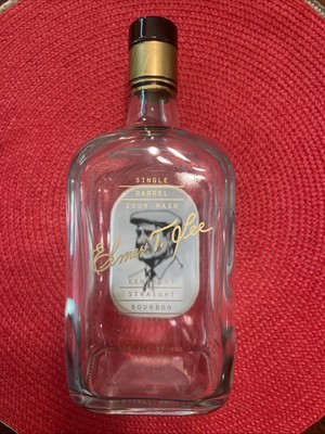 Elmer T Lee Empty Whiskey Bourbon Buffalo Trace Bottle Unrinsed Genuine 750 mL