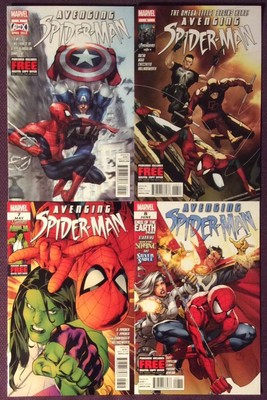 Avenging Spider-Man #5 bis #8. Marvel 2012. 4 x hochwertige Ausgaben.