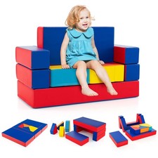 Kids Play Sofa 4 Pieces Soft Foam Climbing Building Blocks Indoor Activity Toy