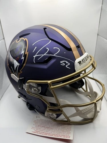 Ray Lewis  - Signed Alternate Baltimore Ravens Speed Flex Helmet Beckett Cert