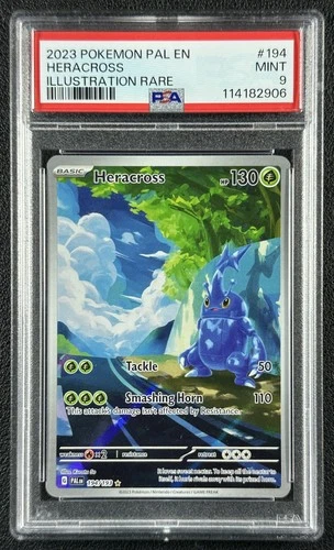HERACROSS PSA 9 2023 POKEMON PALDEA EVOLVED #194/193 PAL EN ILLUSTRATION RARE 06