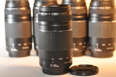 ONE Canon EF 75-300mm f/4-5.6 III NICE lens for EOS 630 Elan T8 T7 90D 80D 5D 7D
