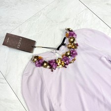 Gucci Tom Ford Era Long Dress Floral & Pearl Size XS Light Purple Vintage Woman
