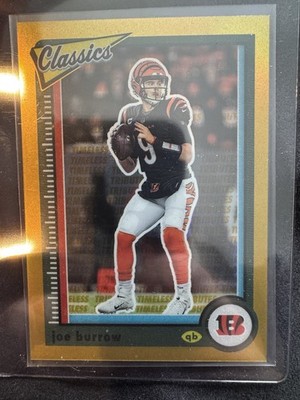 2022 Panini Classics Joe Burrow Timeless Tributes Gold #14/60 Premium Edition