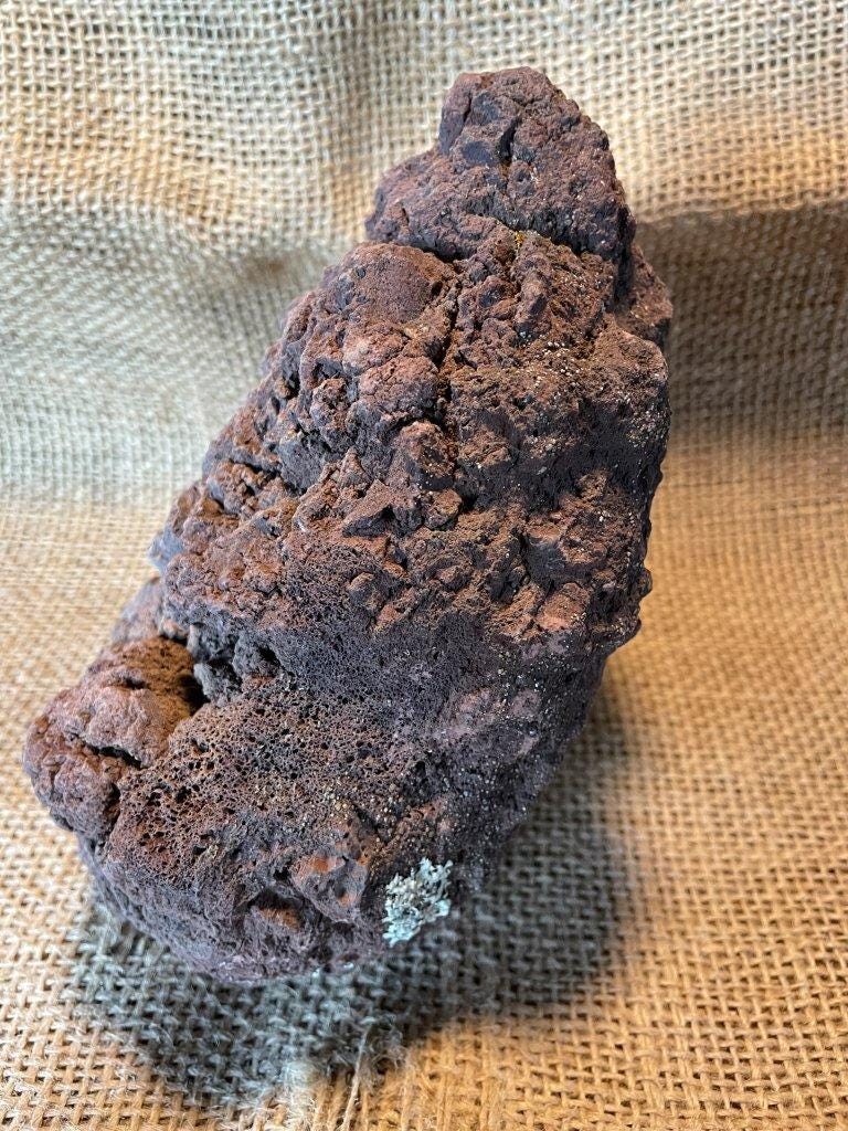 One Large, Red Lava Rock – Perfect for Terrariums, Aquariums, Succulents