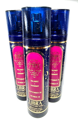 BATH AND BODY WORKS THE ZODIAC COLLECTION LIBRA BODY MIST 8 FL OZ EACH (3 PCS)
