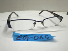 Bulova Erie Eyeglasses Frame 50-17-135 Blue Half Rim