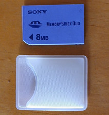 Sony Memory Stick Duo 8MB Card MSA-8A Class 2 w/ Plastic Case