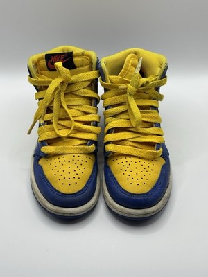 Nike Air Jordan 1 Retro High OG Reverse Laney In Varsity Maize/Royal Blue SZ 11C