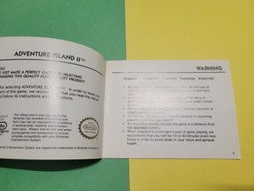 Nintendo NES Adventure Island II Operation Instruction Manual *ONLY* Hudson 
