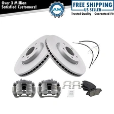 Front Brake Pad & Rotor Kit Premium G-Coated Ceramic For 11-14 Hyundai Sonata