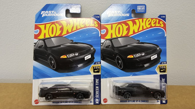 2025 Hot Wheels #4 Nissan Skyline GT-R (BNR32) Screen Time 2/10 Black *Lot Of 2*