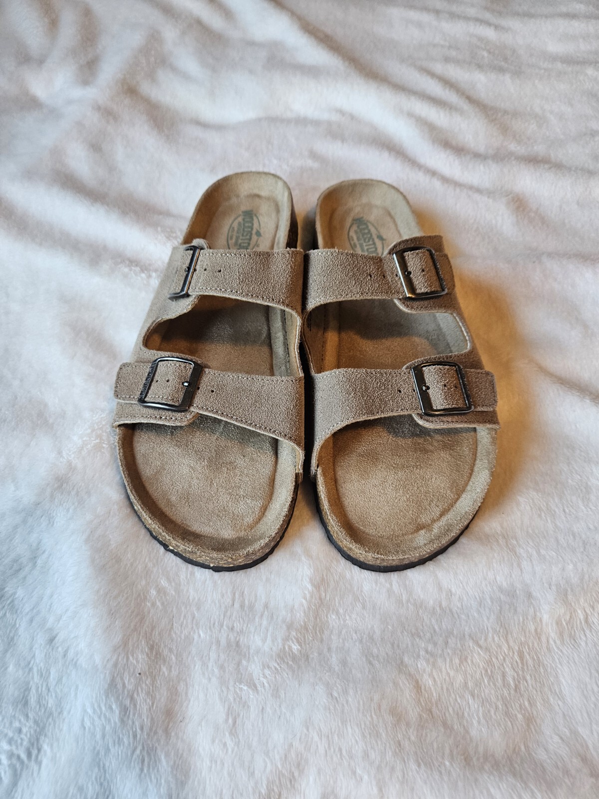 NEW Men's Woodstock Vintage BERT Suede Leather Sandals Slides Buckle Size 12