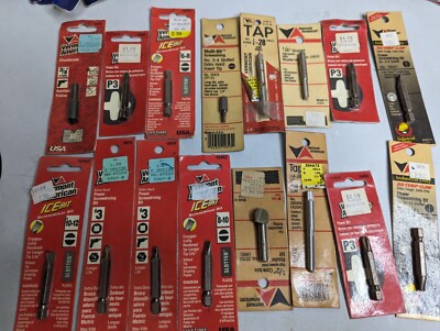 Vermont American Extra Hard Insert Bit, Power Bit Etc Lot Of 16 New Old Stock