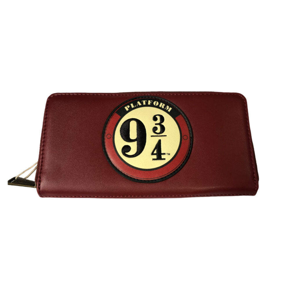 Cartera con detalles impresos con plataforma 9 3/4 de Harry Potter con licencia