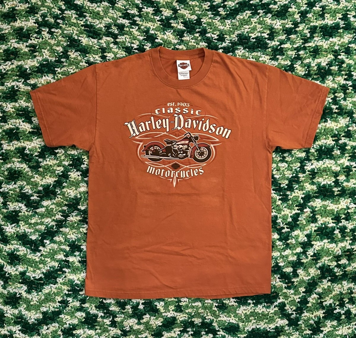 Harley-Davidson Tシャツ L size MADE IN USA Vintage Harley Davidson T Shirt Size L Made In USA Visalia