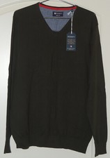 Pullover Peckott Herren Männer XXL 56 Oliv V-Ausschnitt