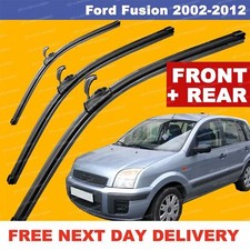 For Ford Fusion 02-12 U-Hook Front & Rear Windscreen Wiper Blades SET 22"16"11"