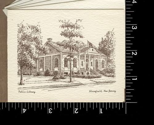LOTE DE 7 Cuadernos + Sobres BLOOMFIELD NEW JERSEY BIBLIOTECA PÚBLICA De Colección - Imagen 4 de 5