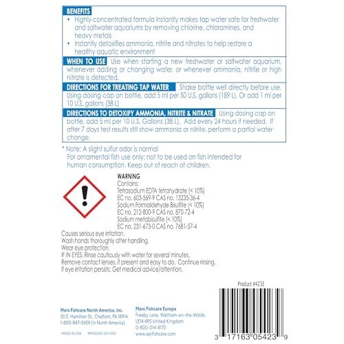 API Aqua Essential Water Conditioner 16oz Dechlorinator Ammonia Remover - Image 2 of 4