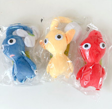 Pikmin ALL STAR COLLECTION Stuffed Toy Plush Doll Red Blue Yellow set Nintendo