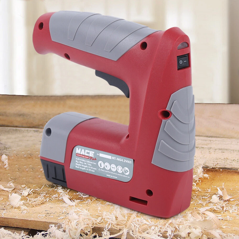 Cordless Electric Staple Gun Nail Wood Fabric Stapler Nailer Power