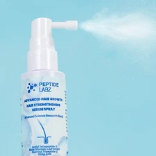 Hair Growth Peptide Serum Spray, Acetyl Tetrapeptide-3, Biotin-GHK, and Caffeine