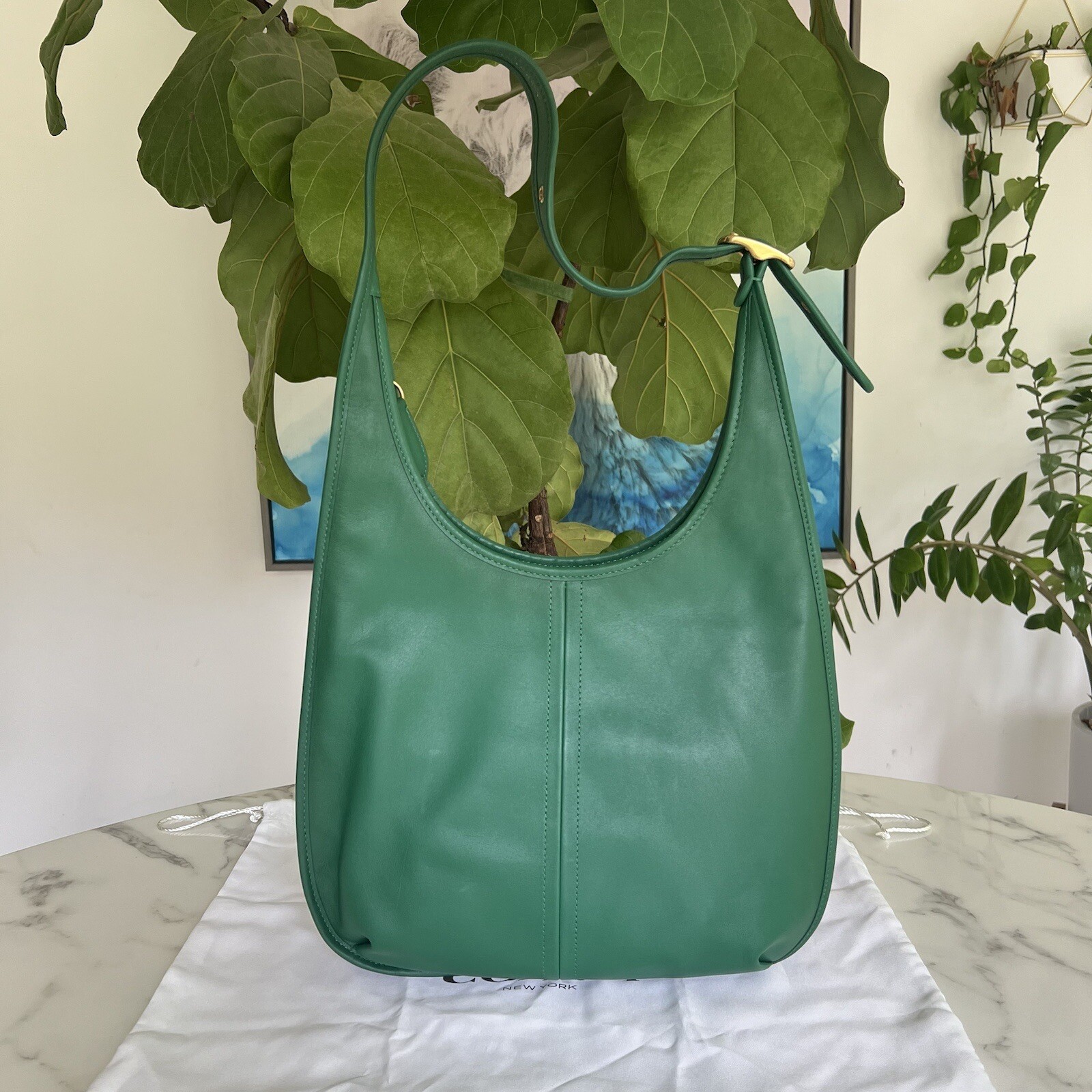 coach ergo small shoulder leather bag