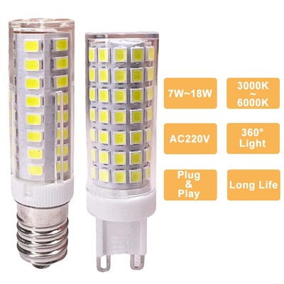 G9 E14 LED-Maisbirnen 7W 9W 12W 15W 18W 220V kühle warme neutrale weiße Lampe
