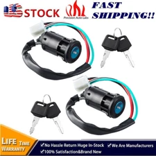 Ignition Key Switch 2 Set For Chinese Quad ATV 50cc 70cc 90cc 110cc 125cc TaoTao