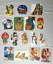 Sexy Adult Pinup Girl Humor Funny Decal Sticker Skateboard- Your Choice